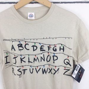 Stranger Things Alphabet Tee Shirt